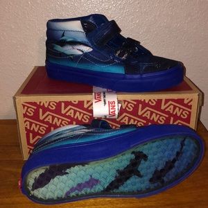Vans Shark week under water velcro sk8-mid
